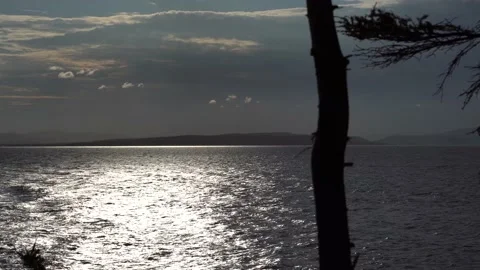 Sunset at Forillon Stock Footage 142748743