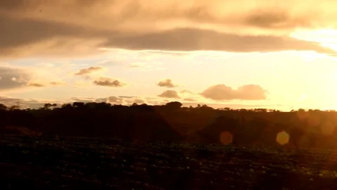 Sunset form the hill Stock Footage 120902546