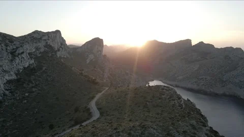 Sunset in Formentor Cape, Mallorca 库存影片 218647184