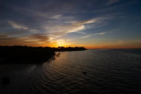 Sunset at Fort Beach 스톡 사진