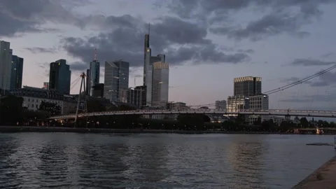 Sunset in Frankfurt. Stock Footage 221171182