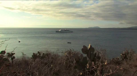 Sunset on the Galapagos Islands Stock Footage 294393