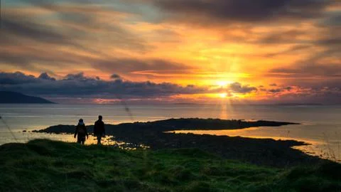 Sunset, Galway Stock Photos