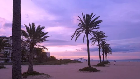 Sunset gandia Stock Footage 107889630