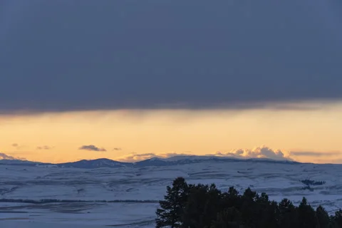 Sunset gap in the clouds Stock Footage 130916224