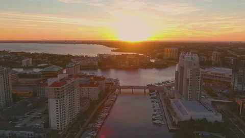 Sunset Garrison Channel 库存影片 155177213