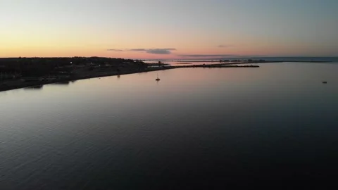 Sunset in the Gaspe Peninsula Stock Footage 143167082