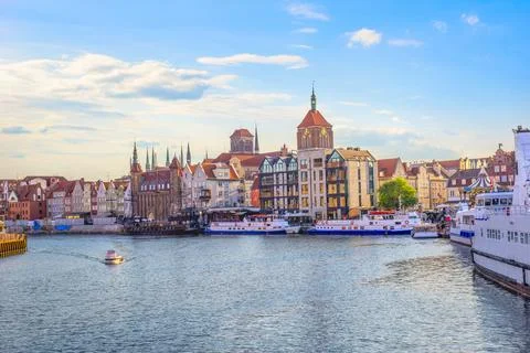 Sunset in Gdansk Stock Photos