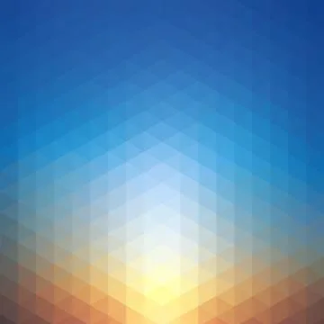 Sunset Geometric Background II Stock Illustration