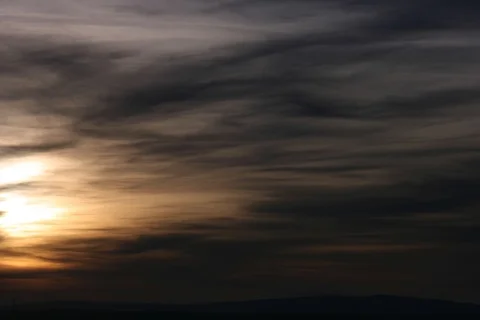 Sunset Germany with clouds. Timelapse Stock Footage 111692839