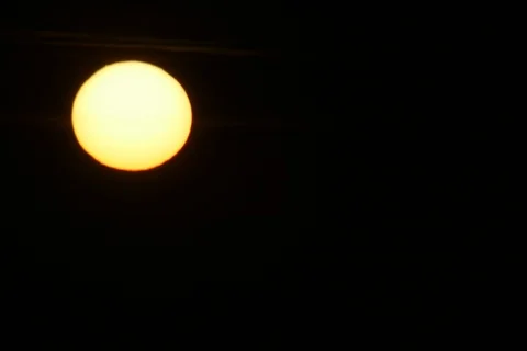 Sunset Germany with horizont. Timelapse Video stock 111600413