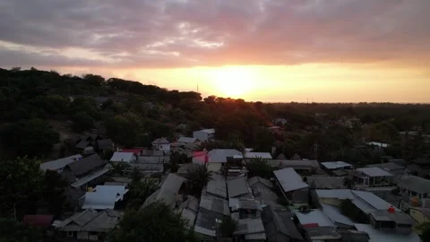 Sunset Gili Trawangan Stock Footage 244095927