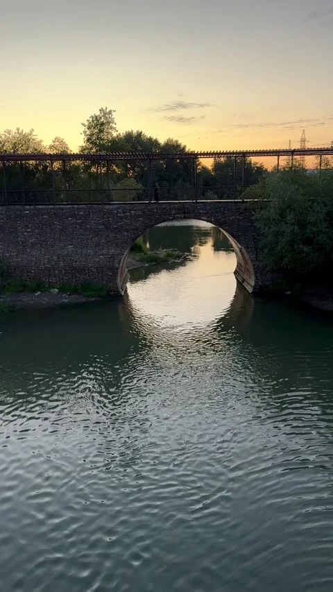 Sunset Glow Over the Water Stock Footage 312760611