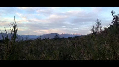 Sunset Glow On Snowcapped Andes Mountains Vidéo 345663615