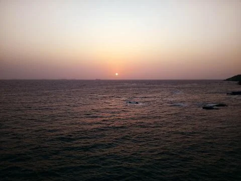 SunSet in Goa Beach Stock Photos