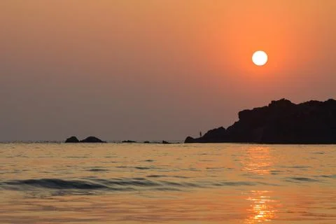 Sunset in Goa Stock Photos