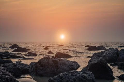 Sunset in Goa Stock Photos