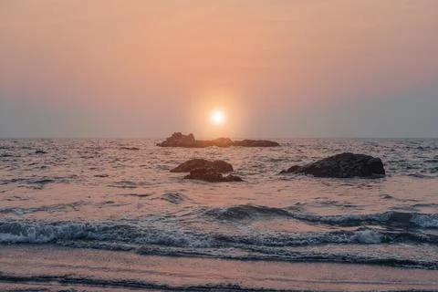 Sunset in Goa Stock Photos