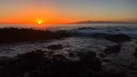 SUNSET GOING DOWN Stock Footage 104089380