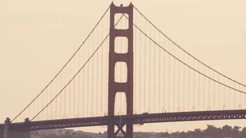 Sunset golden gate bridge Stock Footage 79465197