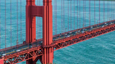 Sunset at Golden Gate Bridge, San Francisco 動画素材 63216758