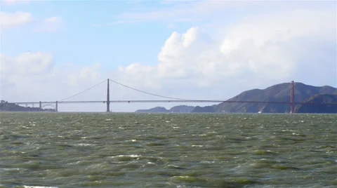 Sunset at Golden Gate Bridge, San Francisco Stock Footage 64200345
