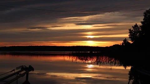 Sunset at golden hour. Stock Footage 312163851