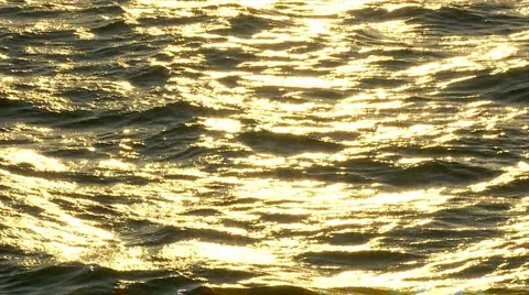 Sunset golden ocean 09 Stock Footage 2204847