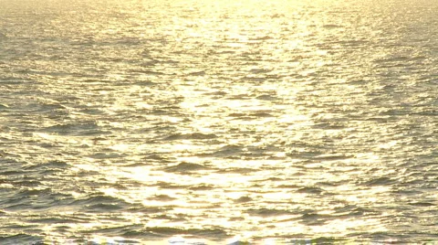 Sunset golden ocean  Stock Footage 2203735