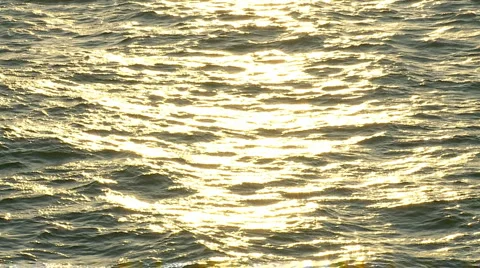 Sunset golden ocean slow-motion 06 Stock-Footage 2203416