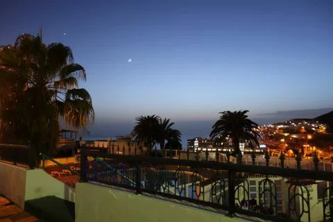 Sunset in Gran Canaria 스톡 사진