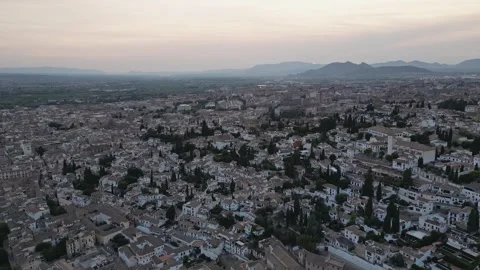 The sunset in Granada Stock Footage 267964992