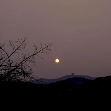 Sunset at Great Wall Stock Photos