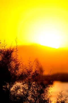 Sunset in Greece Stock Photos