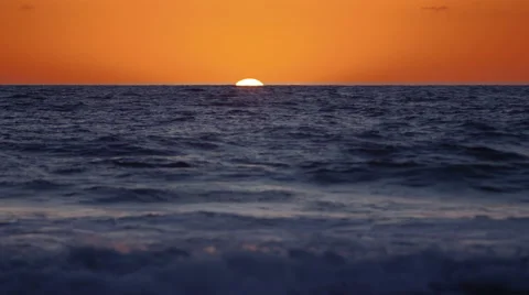 Sunset with Green Flash Vídeo Stock 47299127