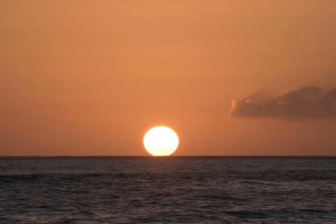 Sunset Green Flash Stock Footage 89411686