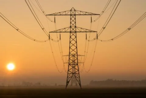 Sunset groningen Foto stock