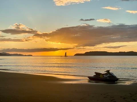Sunset in Guanacaste Stock Photos