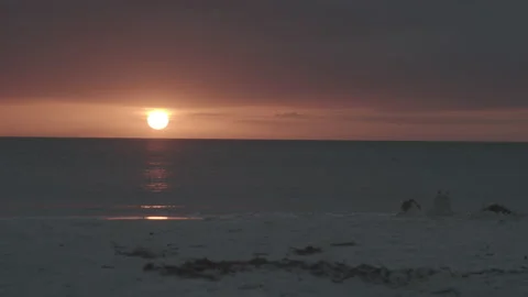 Sunset gulf beach Stock Footage 170572706