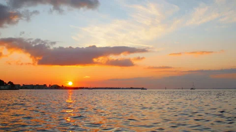 Sunset on the Gulf Stock-Footage 44982857