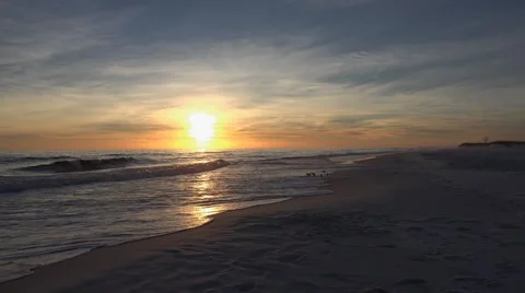 Sunset:  Gulf of Mexico, Florida Panhandle 스톡 동영상 64804537