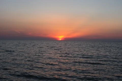 Sunset on the Gulf of Mexico 写真素材