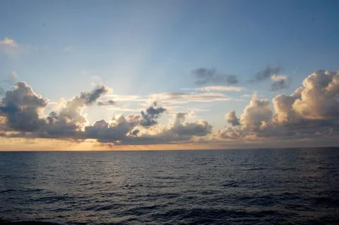 Sunset in the Gulf of Mexico Stock Photos