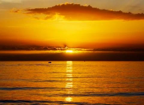  Sunset on the Gulf of Mexico Stock Photos