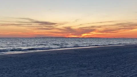 Sunset on Gulf of Mexico Stock-Fotos