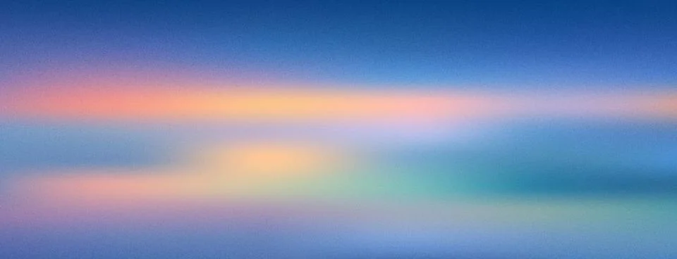 Sunset halftone gradient background with warm and cold blue , yellow and pink Stock Illustration