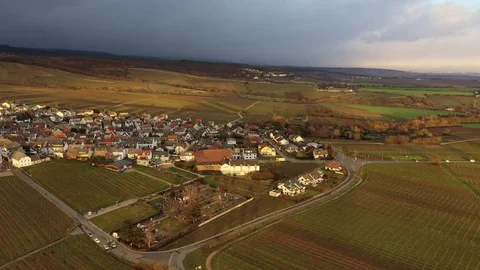 Sunset in Hallgarten Stockbeeldmateriaal 101197716