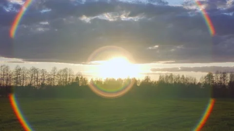 Sunset halo. Stock Footage 154659154
