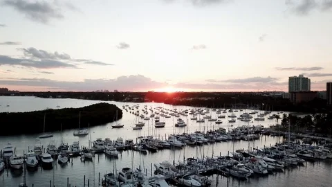 Sunset Harbor Stock Footage 116261097