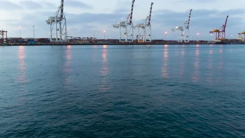 Sunset of Harbor, in Perth, Western Australia Stock Footage 265571653